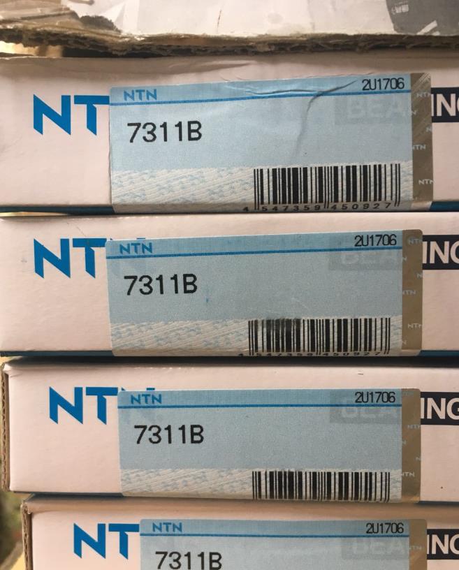 Heavy Load Angular Contact Ball Bearing NTN 7311B for import size 55*120*29mm for pump